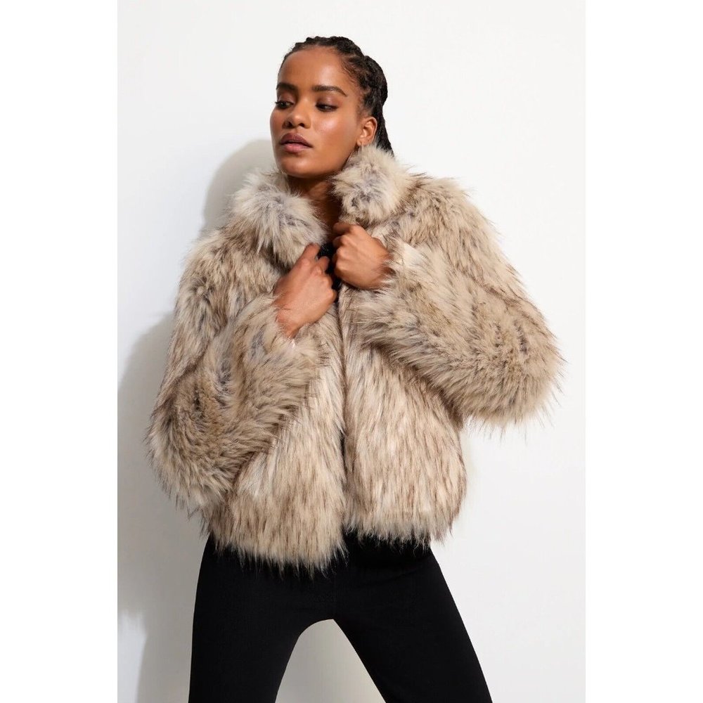 Unreal Fur Fur Delish Jacket Natural Beige Faux